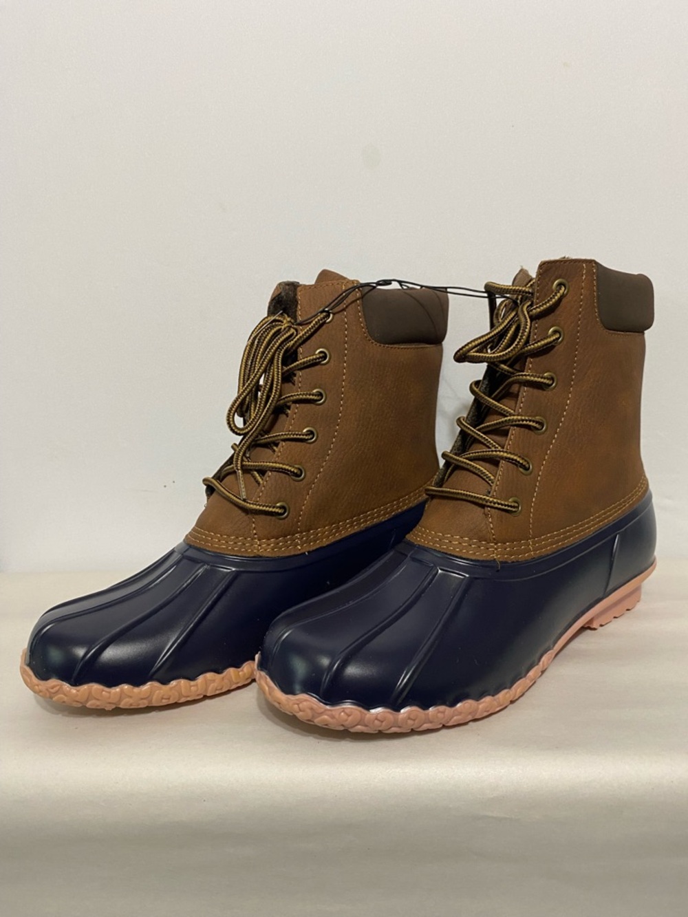 Weatherproof Women’s 9M Adam ll Brown/Blue Duck Boots Rain All Weather Snow